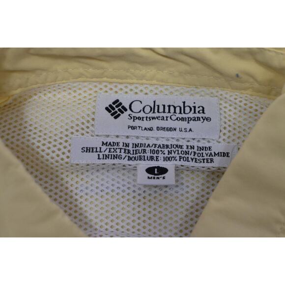 VTG Columbia PFG Vented Fishing Shirt Nylon UPF 30+ Camp Shirt Mens Large - Picture 10 of 16